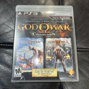 God of War Collection (Sony PlayStation 3, 2009) W/ Manual
